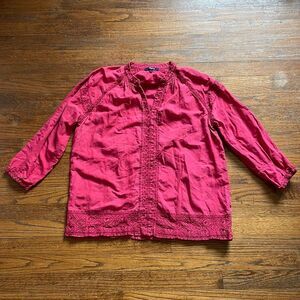 Madewell Red Tunic Top
